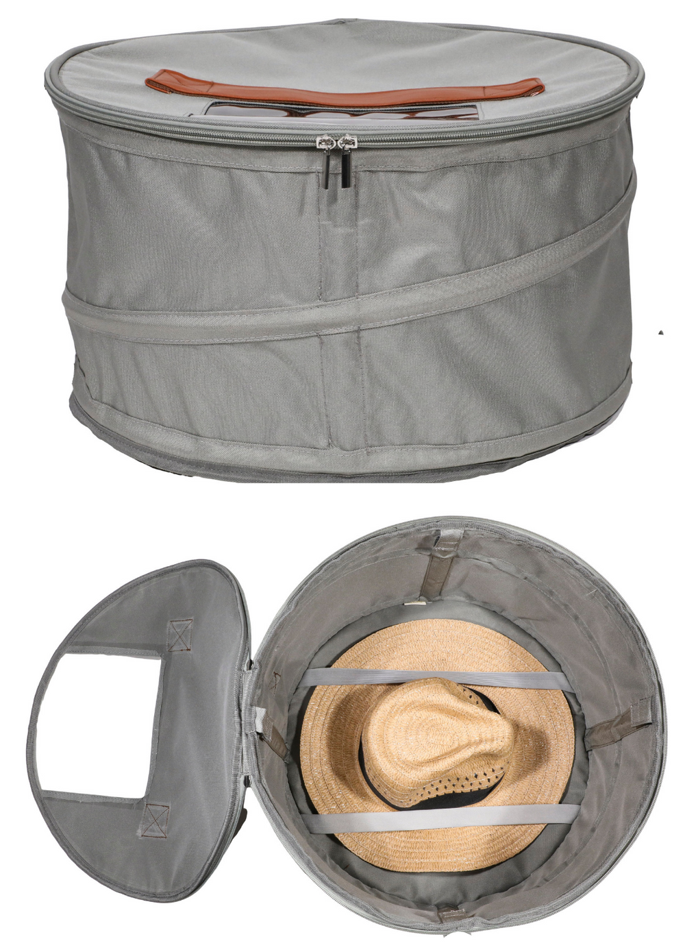 Hat Storage and Travel Box | Grey
