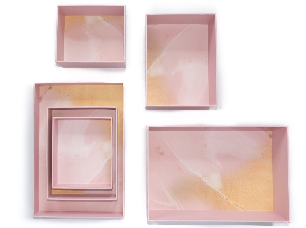 Hikidashi Box Set of 3 | Pink